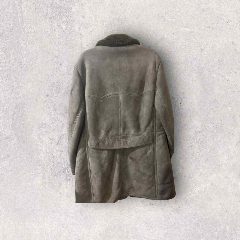 Vintage Suede Sheep Skin Duffle Jacket - Image 14