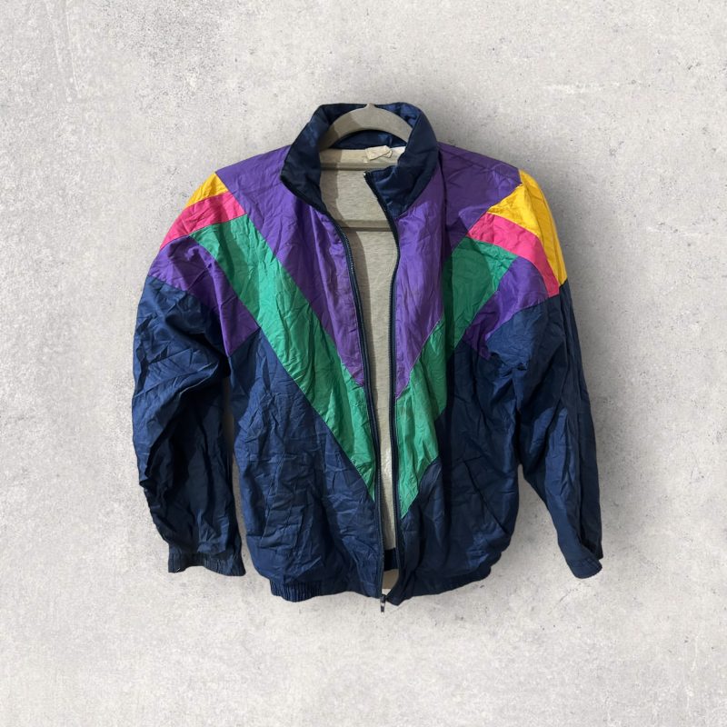 Vintage Retro Windbreaker Jacket - Image 2