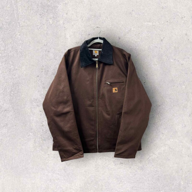 Reworked Carhartt Detroit Harrington Jacket - Brown