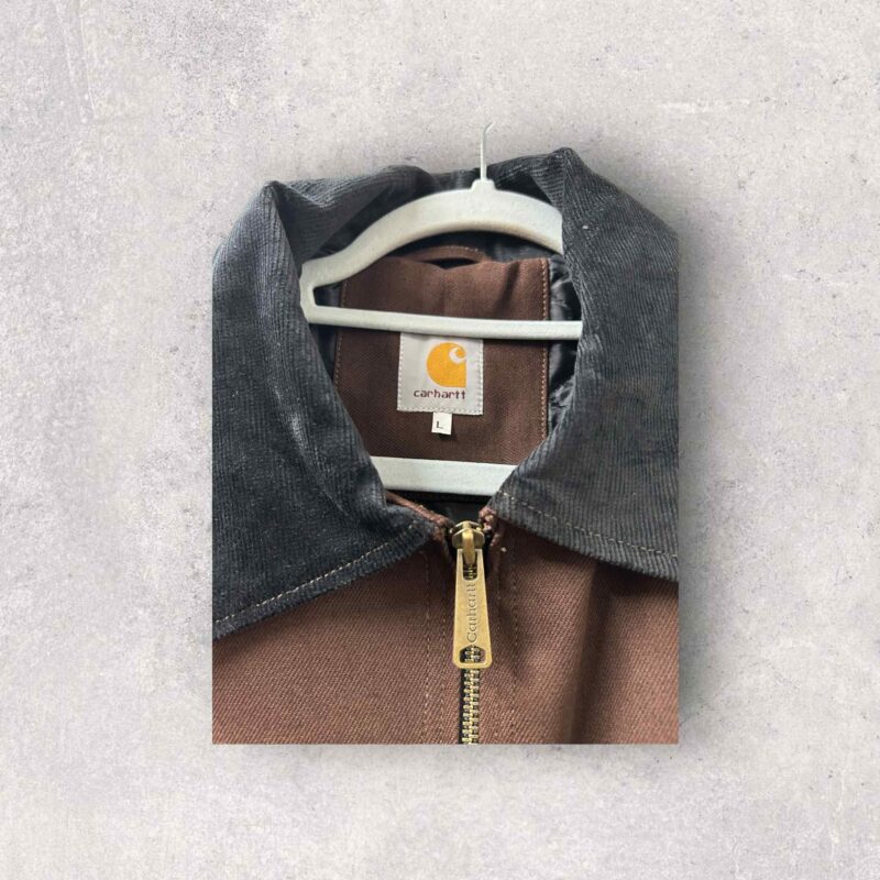Reworked Carhartt Detroit Harrington Jacket - Brown - Image 2