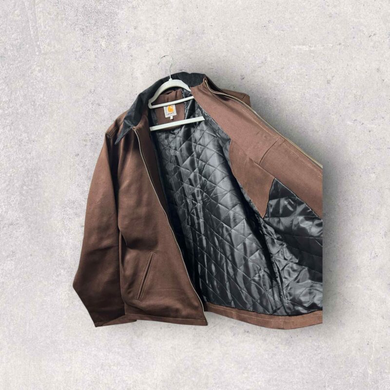 Reworked Carhartt Detroit Harrington Jacket - Brown - Image 3