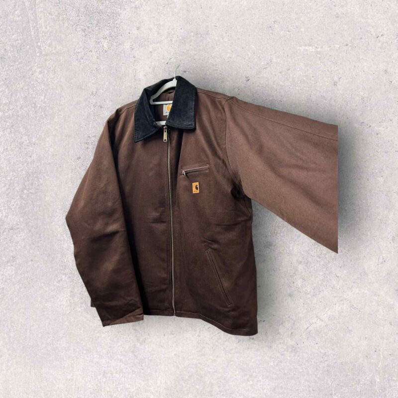 Reworked Carhartt Detroit Harrington Jacket - Brown - Image 6