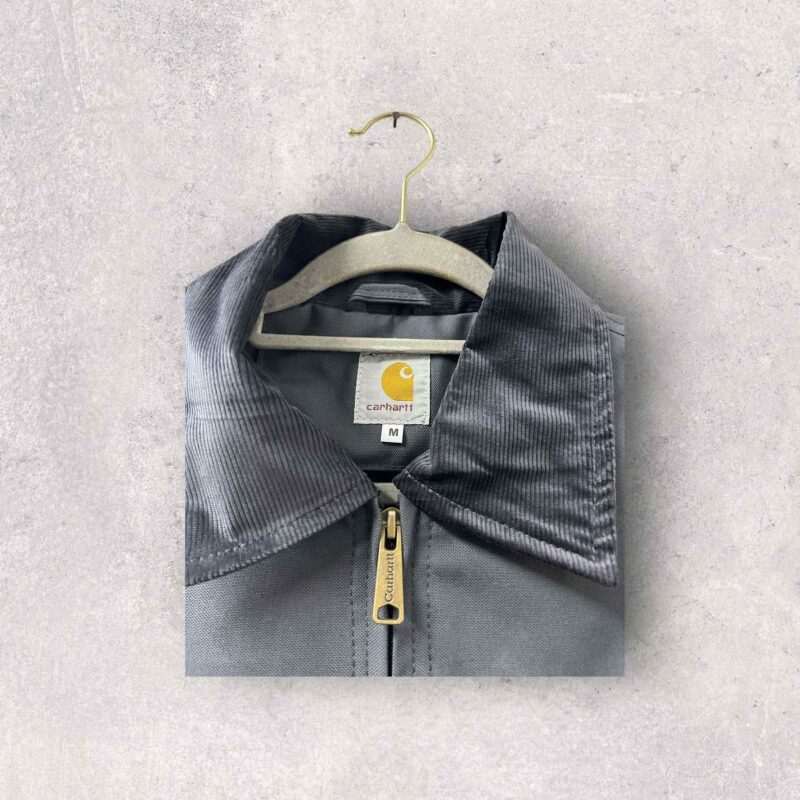 Reworked Carhartt Detroit Harrington Jacket - Grey - Image 5