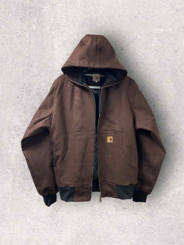 Reworked Carhartt Hoodie Jacket - Brown