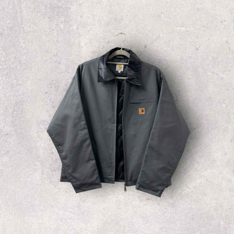 Reworked Carhartt Detroit Harrington Jacket - Grey - Image 6