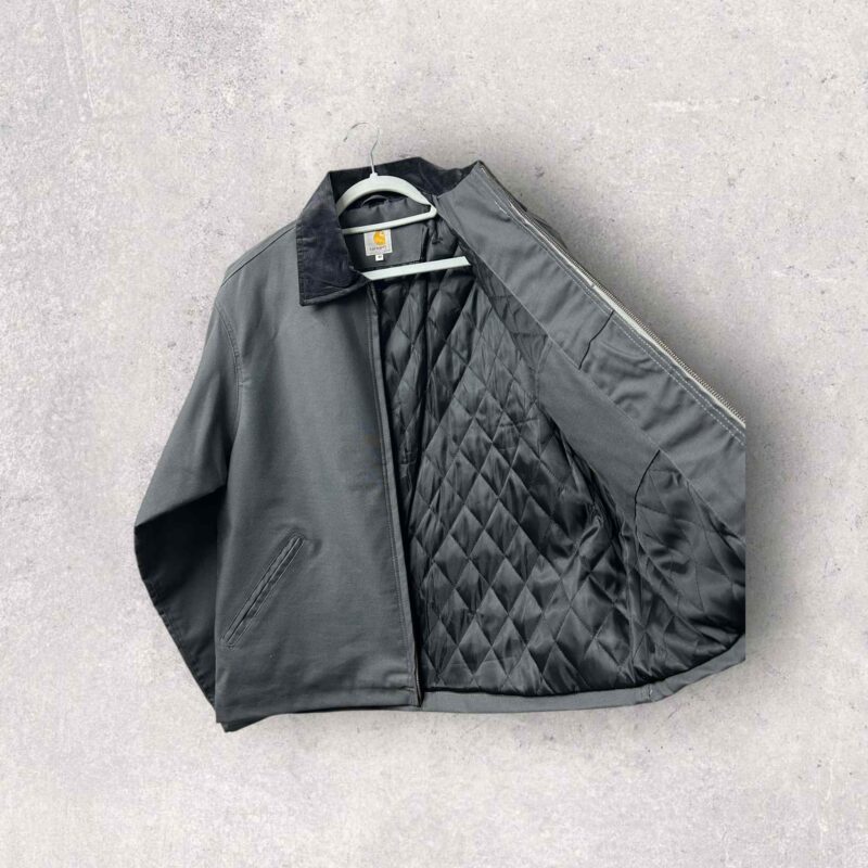 Reworked Carhartt Detroit Harrington Jacket - Grey - Image 7
