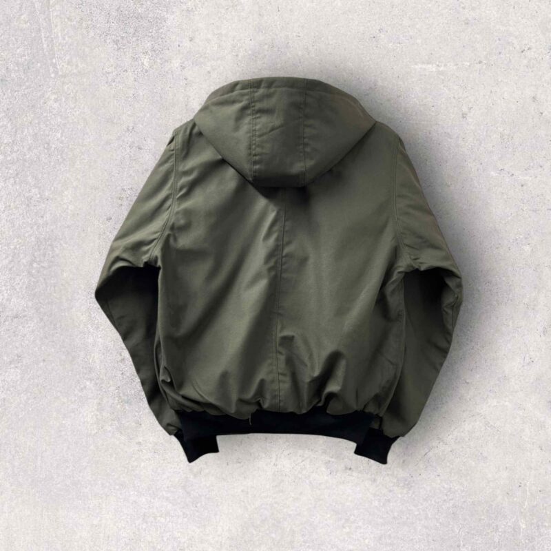 Reworked Carhartt Hoodie Jacket - Khaki Green - Image 9