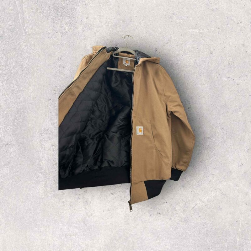 Reworked Carhartt Hoodie Jacket - Tan - Image 6