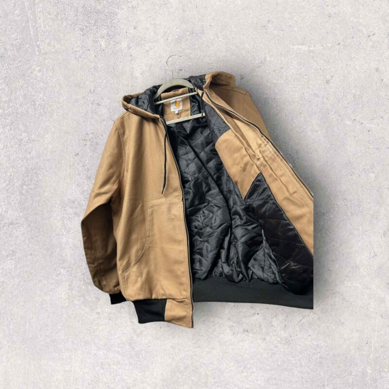 Reworked Carhartt Hoodie Jacket - Tan - Image 7