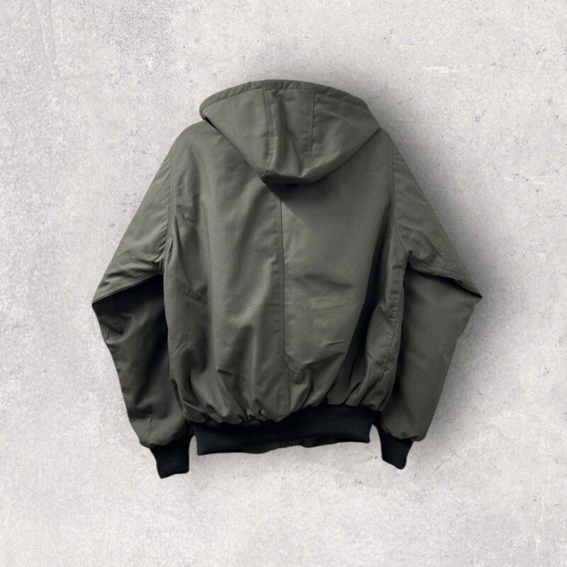 Reworked Carhartt Hoodie Jacket - Khaki Green - Image 9