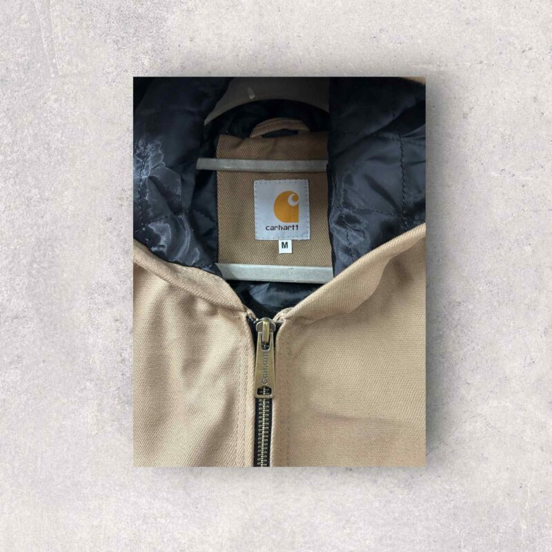 Reworked Carhartt Hoodie Jacket - Tan - Image 5