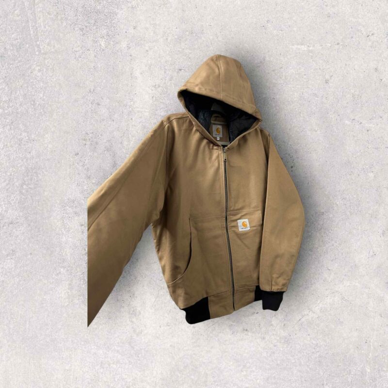 Reworked Carhartt Hoodie Jacket - Tan - Image 2