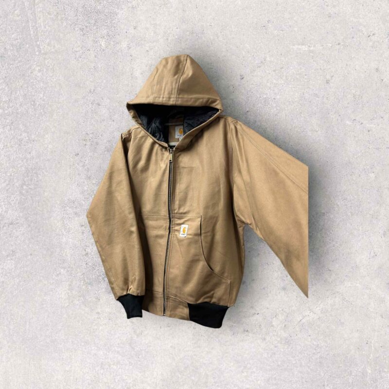 Reworked Carhartt Hoodie Jacket - Tan - Image 3