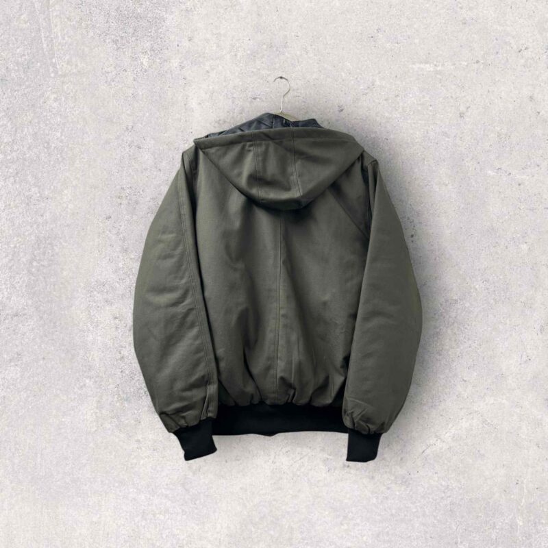 Reworked Carhartt Hoodie Jacket - Khaki Green - Image 9