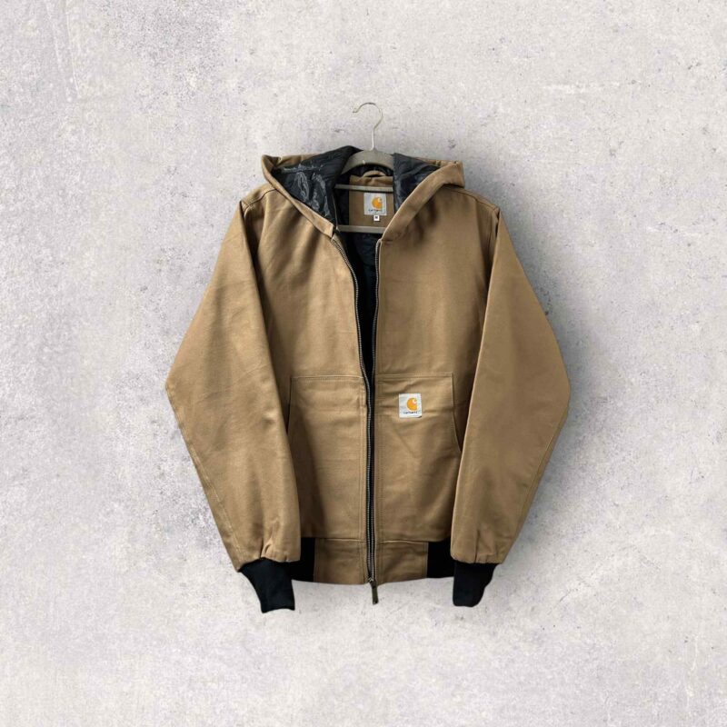 Reworked Carhartt Hoodie Jacket - Tan - Image 6