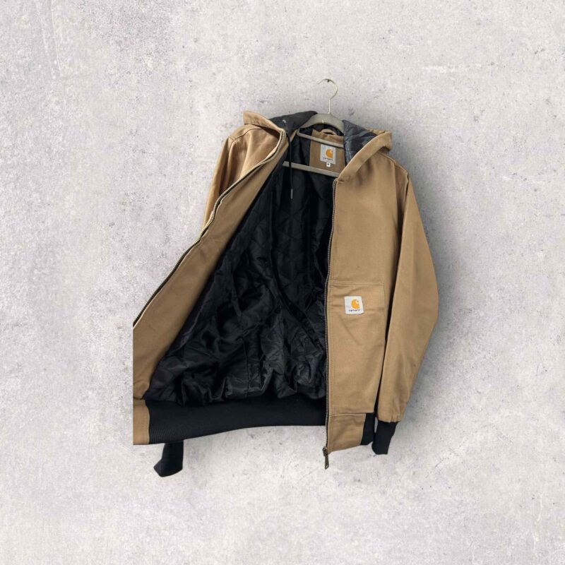 Reworked Carhartt Hoodie Jacket - Tan - Image 7