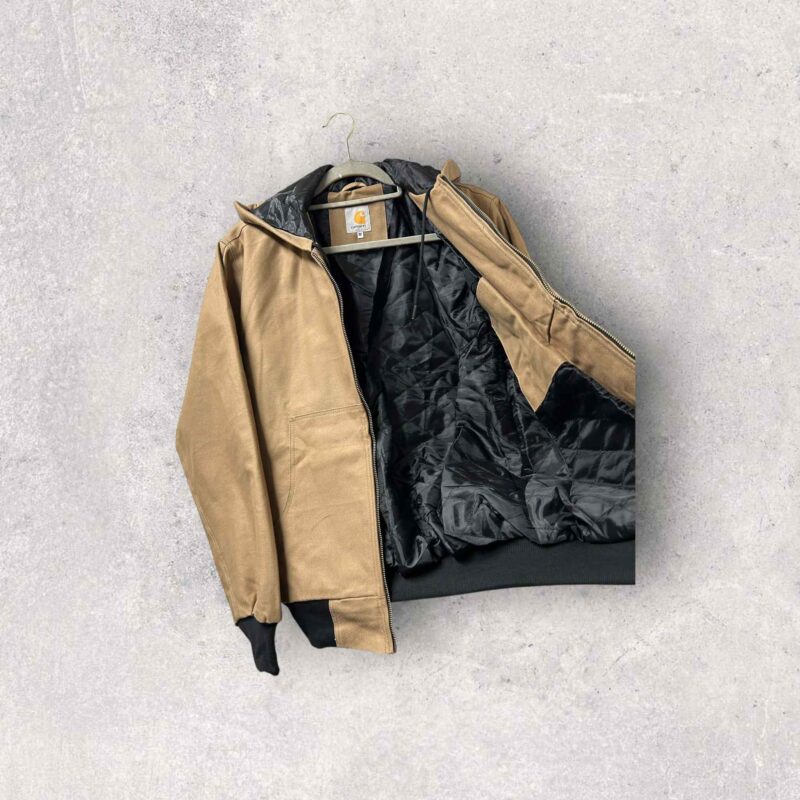 Reworked Carhartt Hoodie Jacket - Tan - Image 8